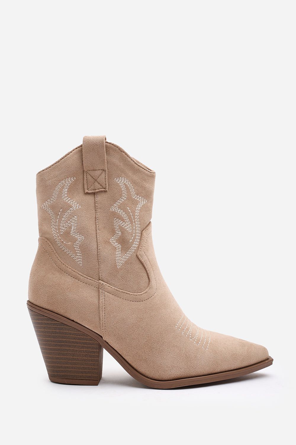 Where's That From Seraphina Cowboy Boots Ankle Length Western Block Heel