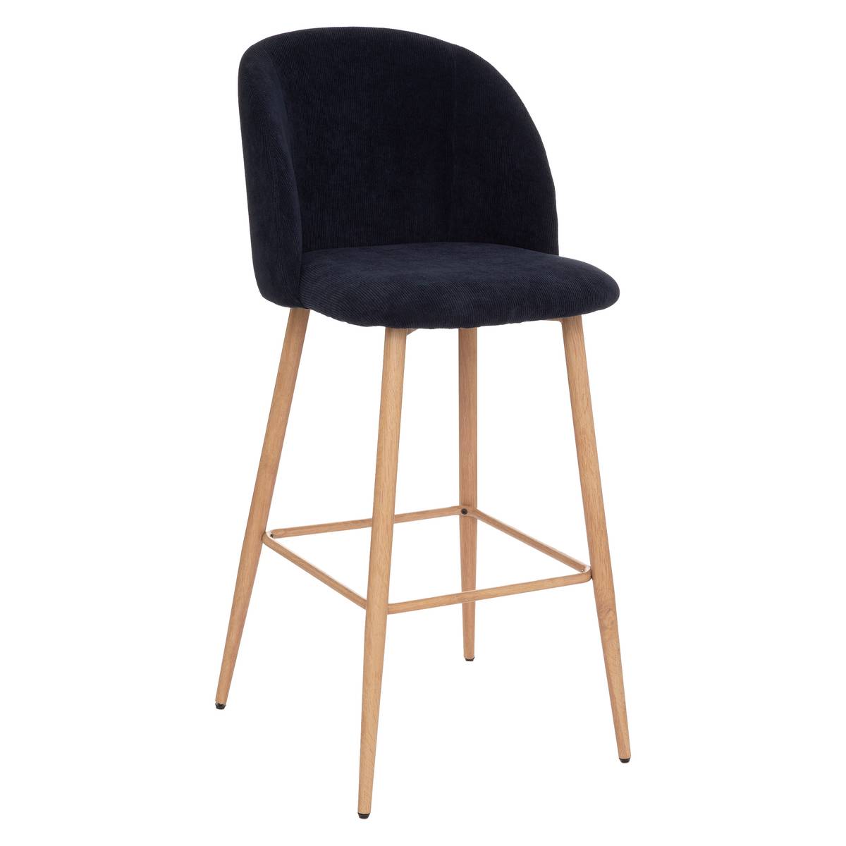 Bar chair "Celeste" Corduroy, Ink Blue