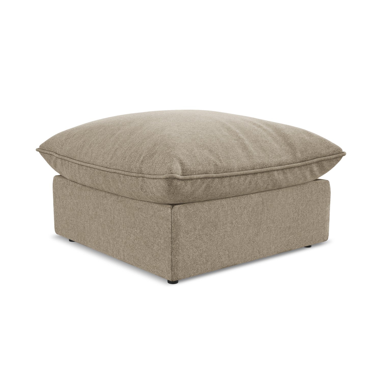 LaMiaSofa Poef Ravenna - velours - beige - 75x75x45