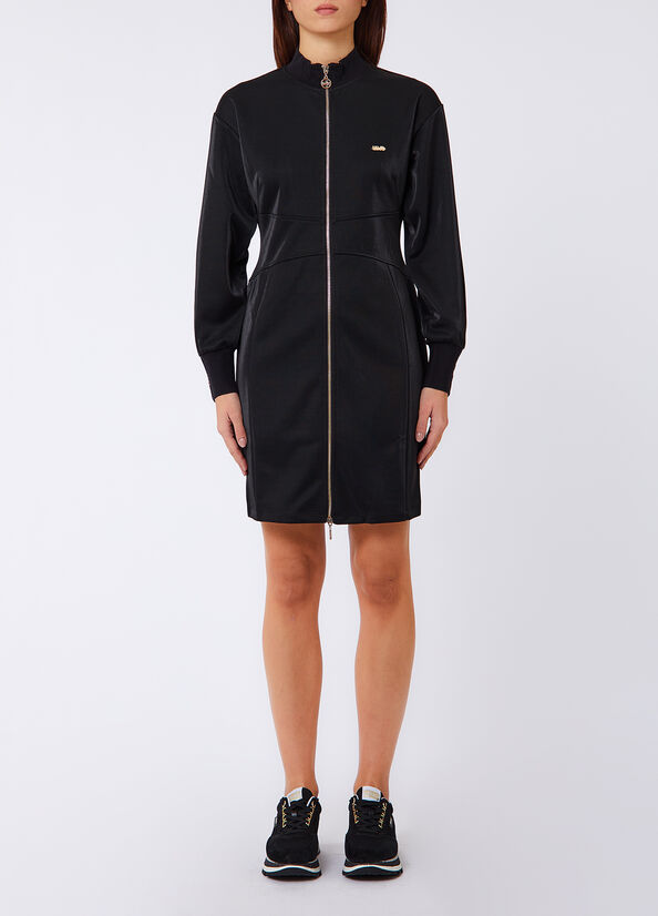 Abito in jersey con zip