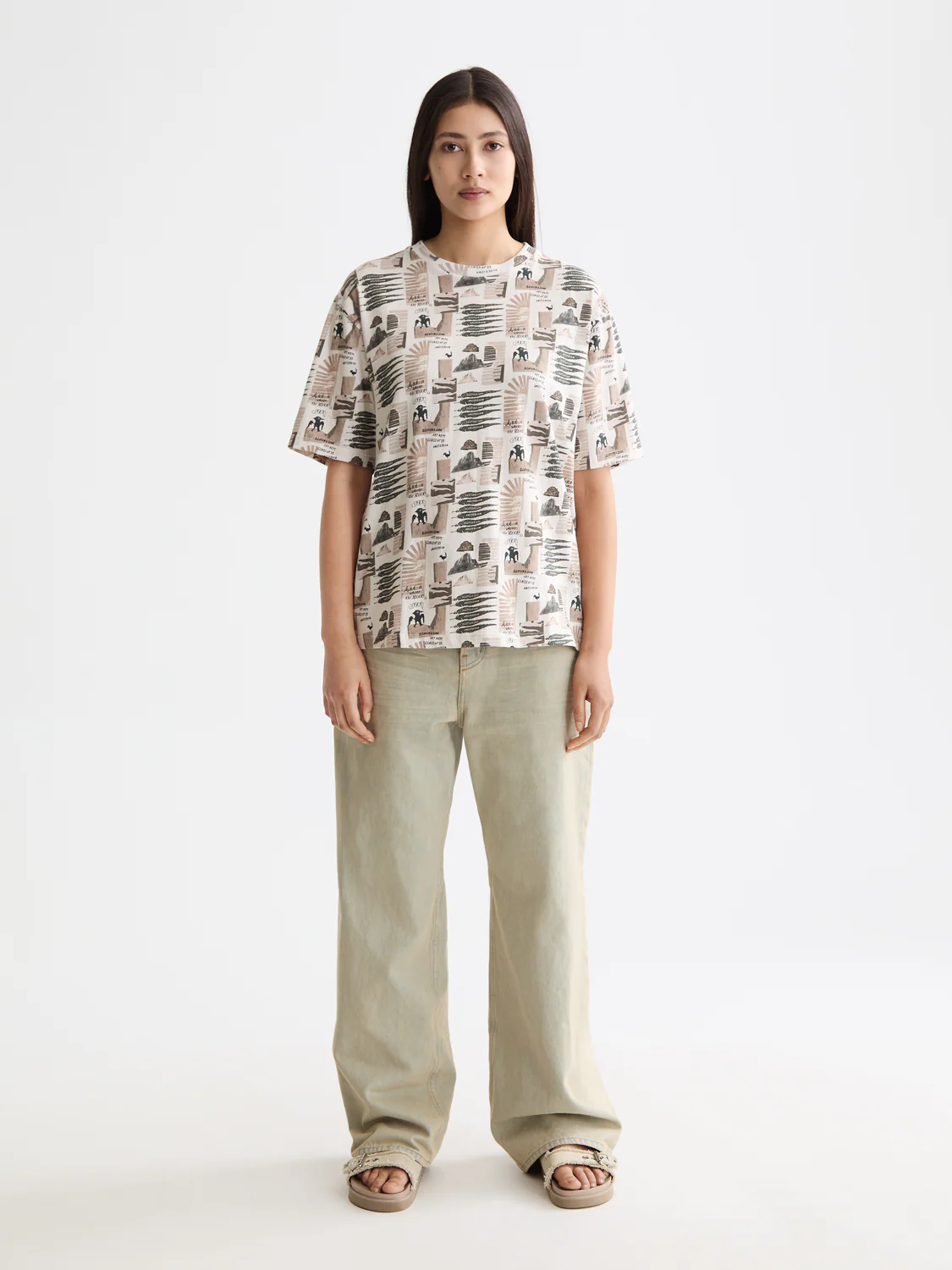 All Over Printed Loose Fit T-Shirt