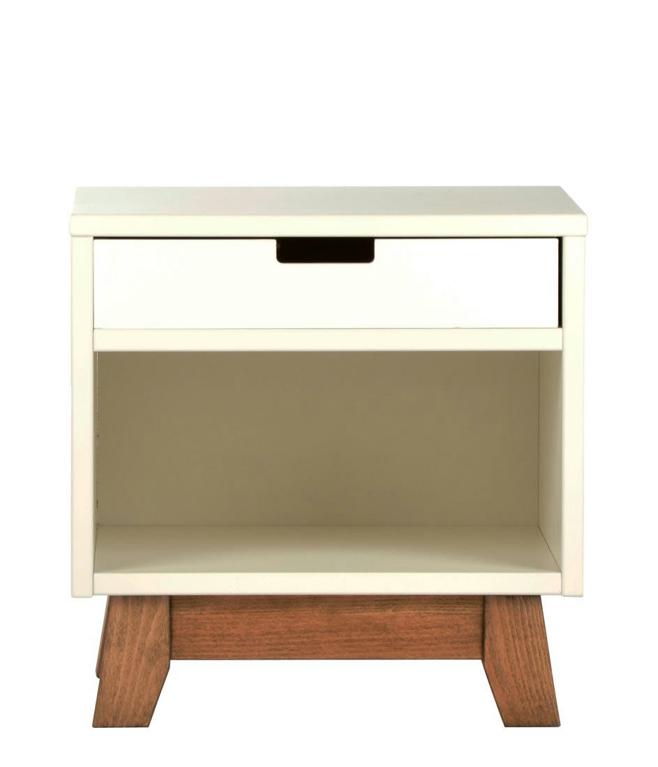 TRENDY - Table de nuit blanc