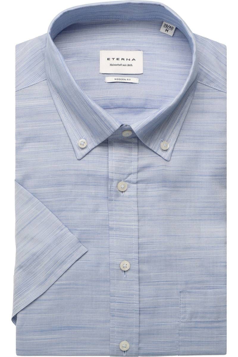 ETERNA Modern Fit Tencel Hemd himmelblau, Einfarbig