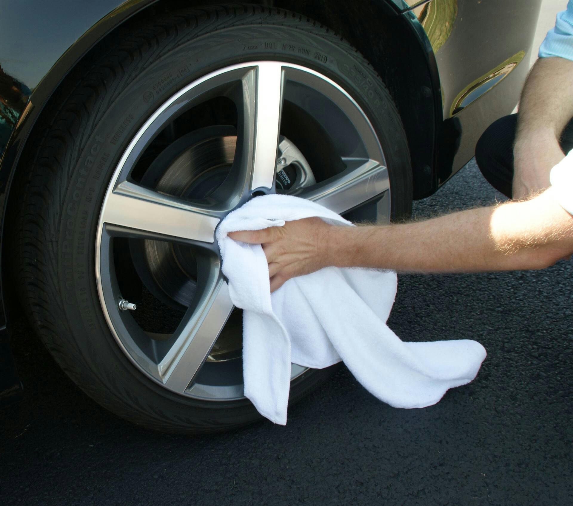 SIMONIZ Terry Cloth Towels, 16 x 19-in,White, 8-pk