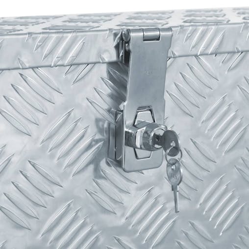 NNEVL Aluminium Box 80.5x22x22 cm Silver