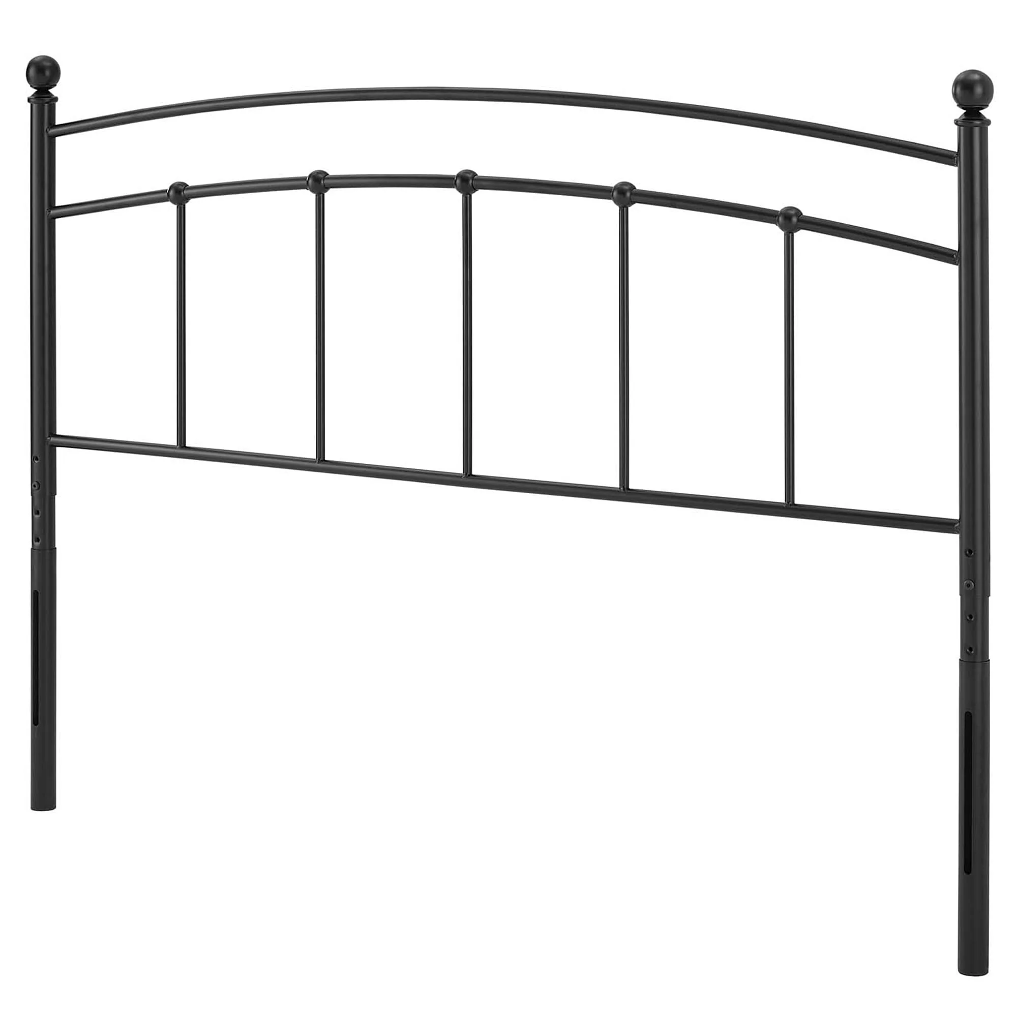 Tyler Arched Queen Size Black Metal Headboard