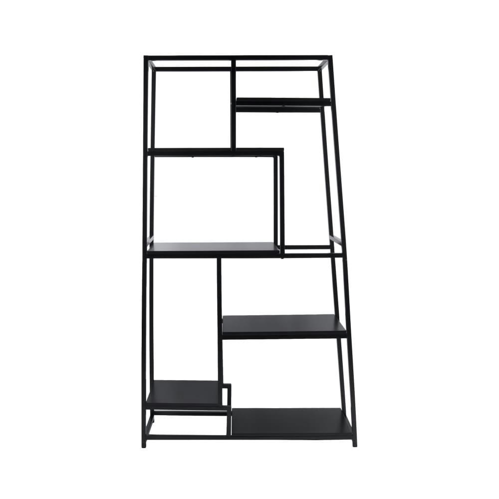 FUSHION - Étagère asymétrique en métal noir