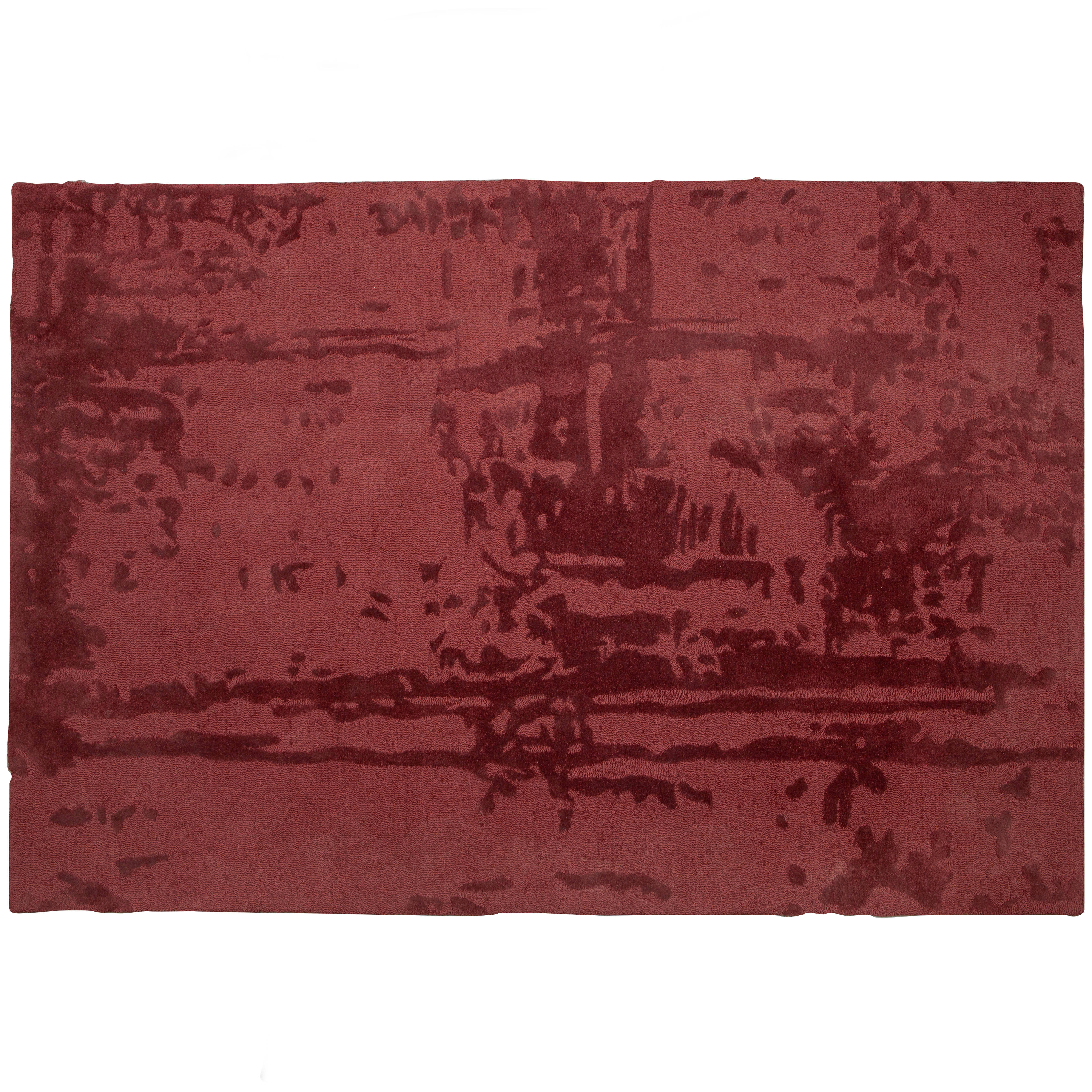 TRAIL - Tapis rectangulaire velours chaude de châtaigne 170x240