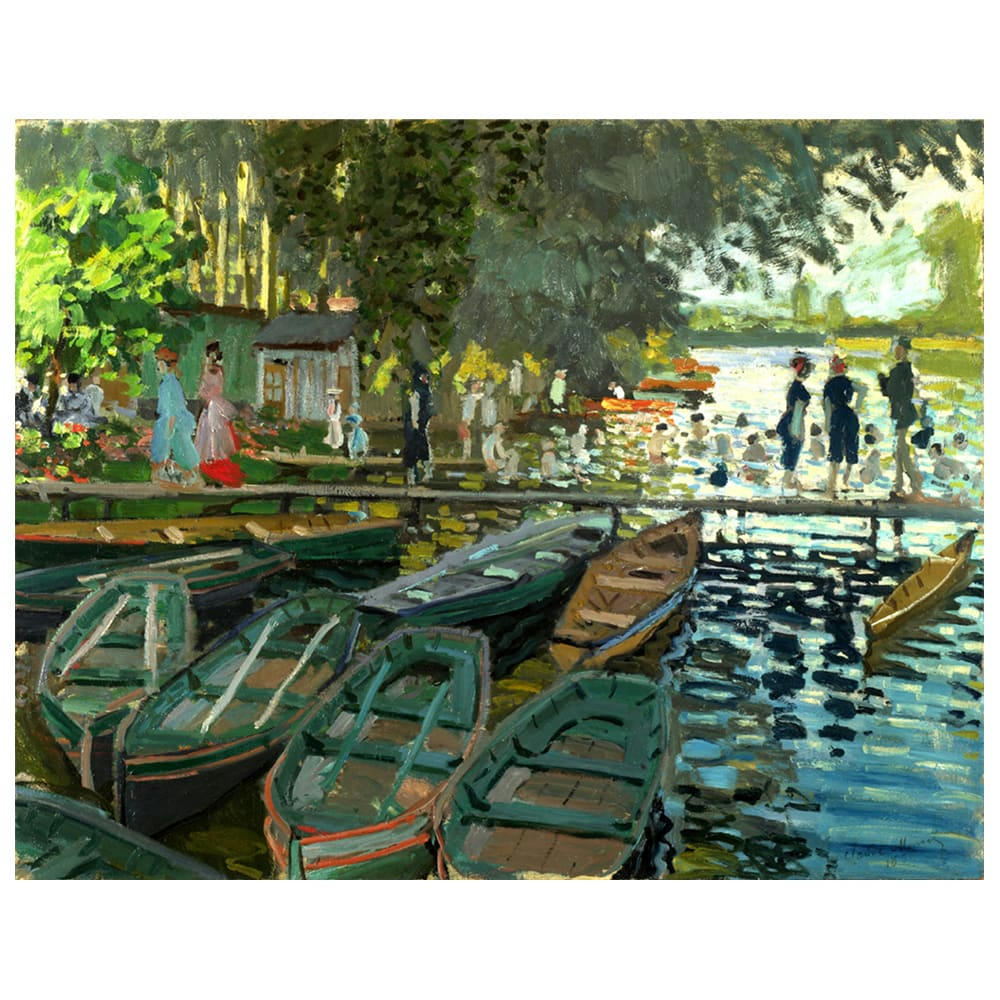 - Tableau Baigneurs à la Grenouillère Claude Monet 50x60cm