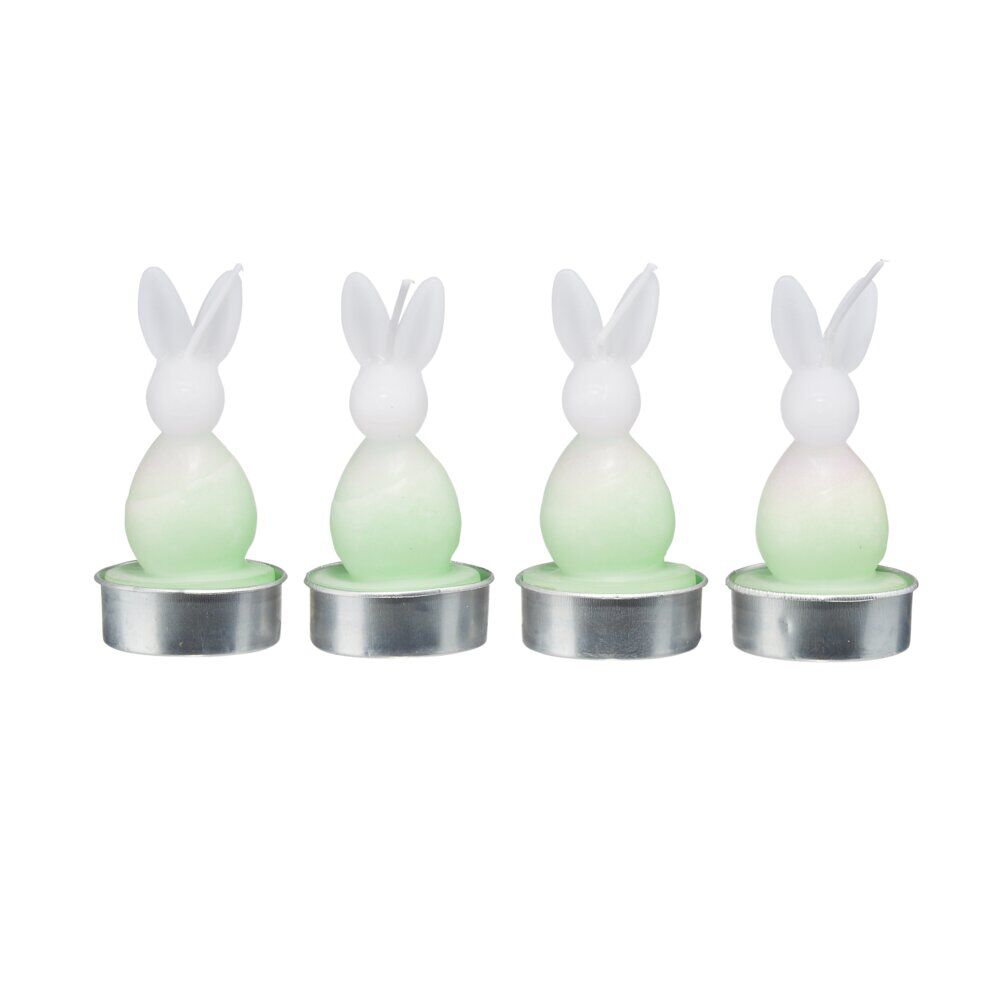 Bougie chauffe plat forme lapin Ø4xH8,5cm (4 modèles)