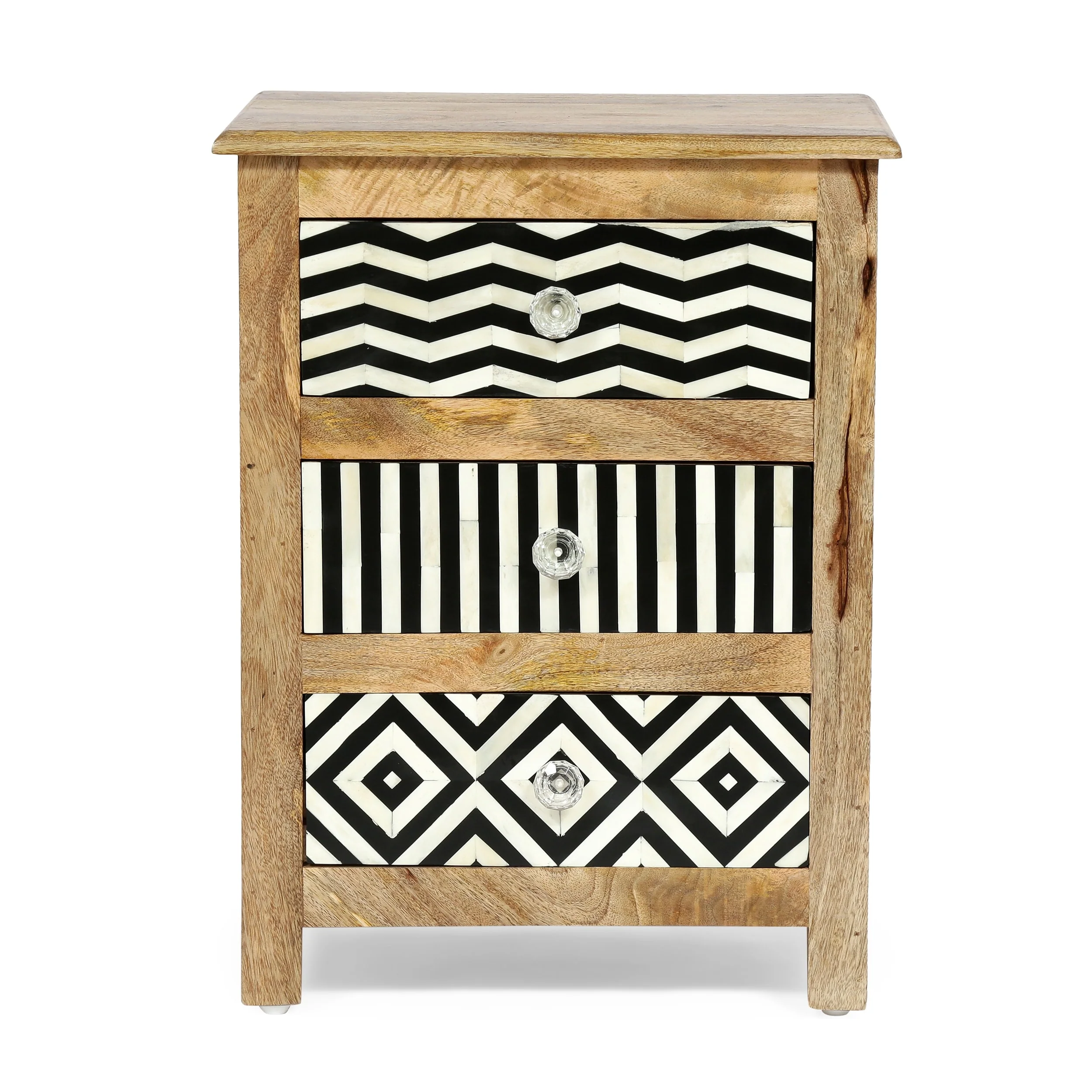 Floretta Mango Wood Nightstand by Christopher Knight Home