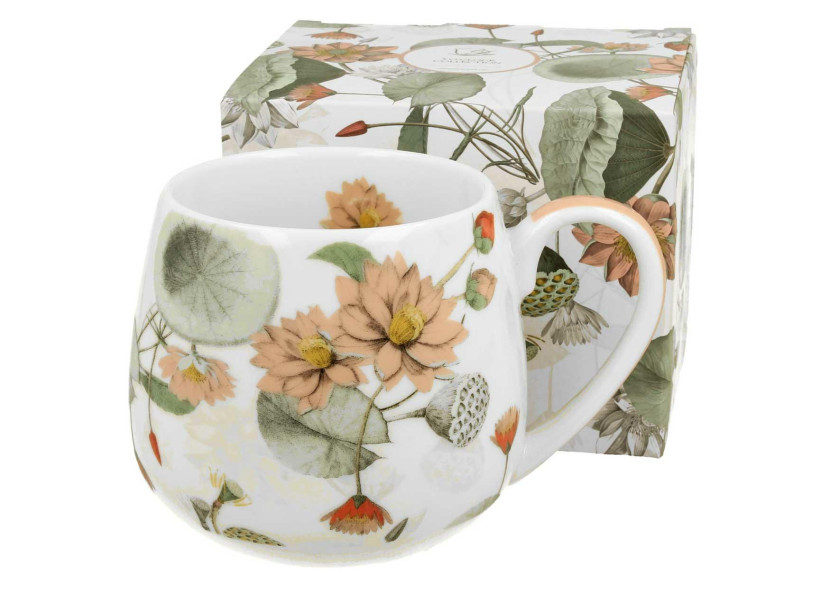 Porcelanowy Kubek Baryłka Autumn flowers 360 ml do Kawy Herbaty Napoi