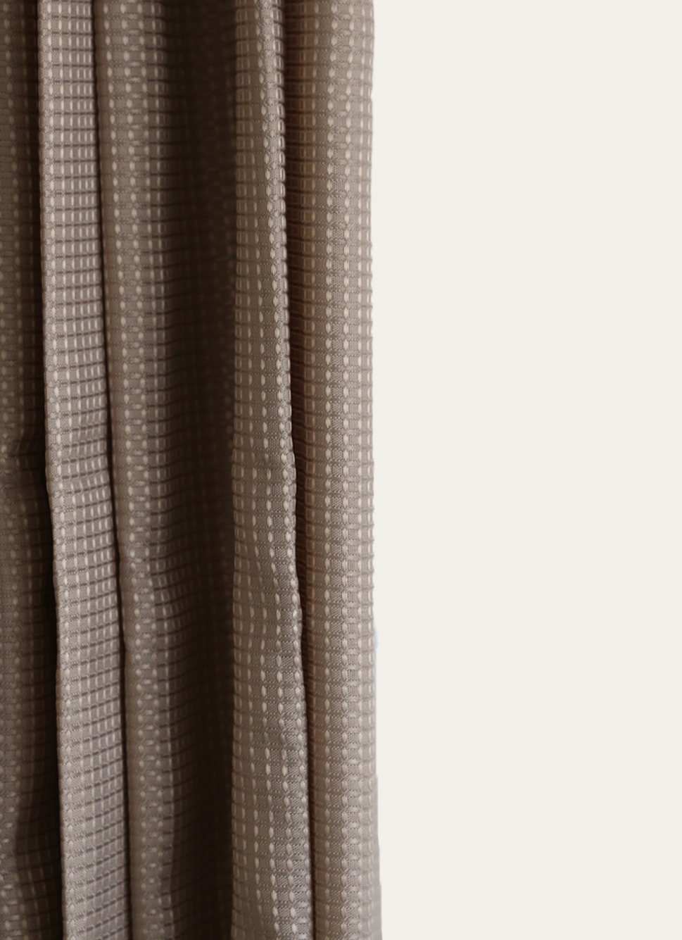 RIDEAU DE DOUCHE GAUFRÉ BRUXELLES TAUPE
