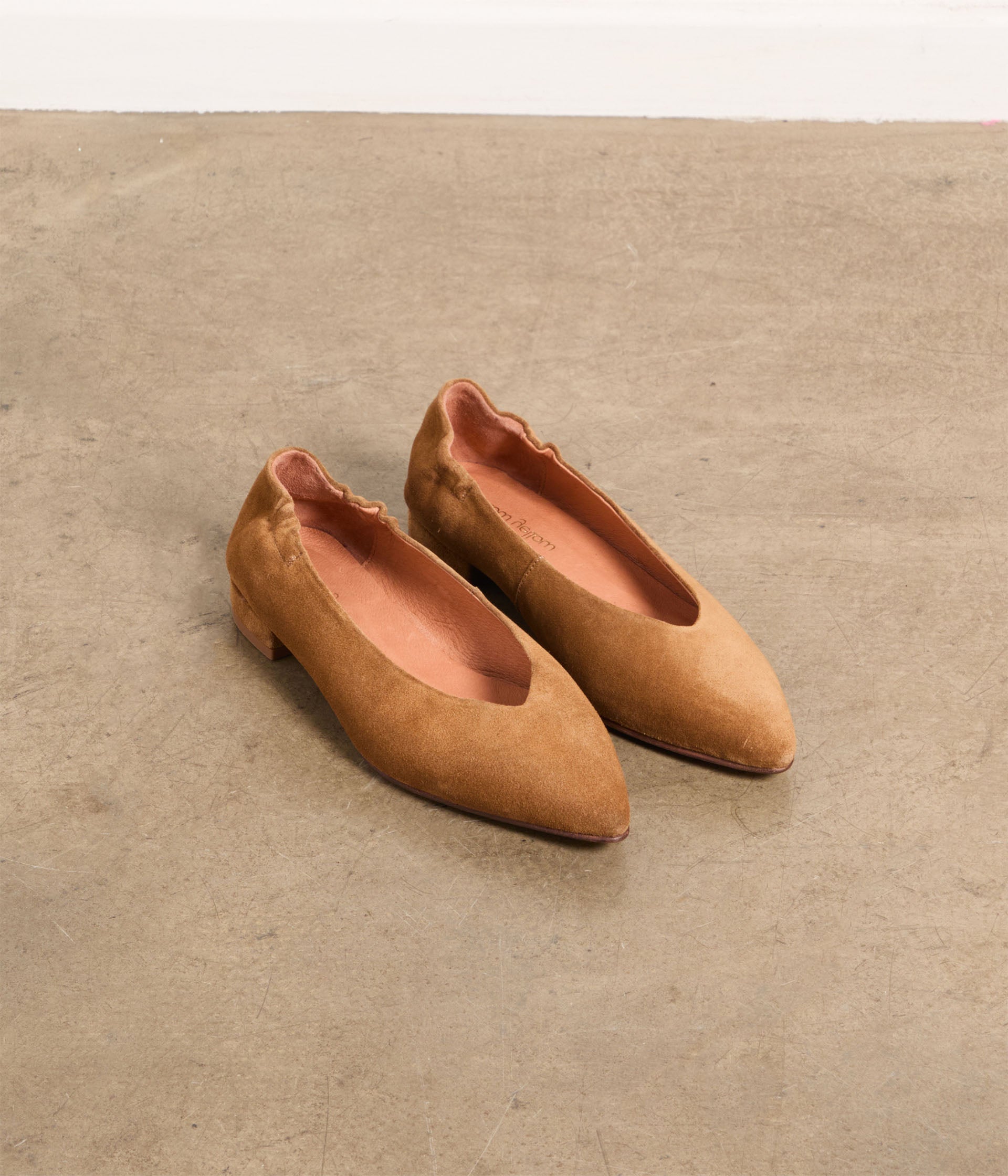 Ballerines velours camel Falba
