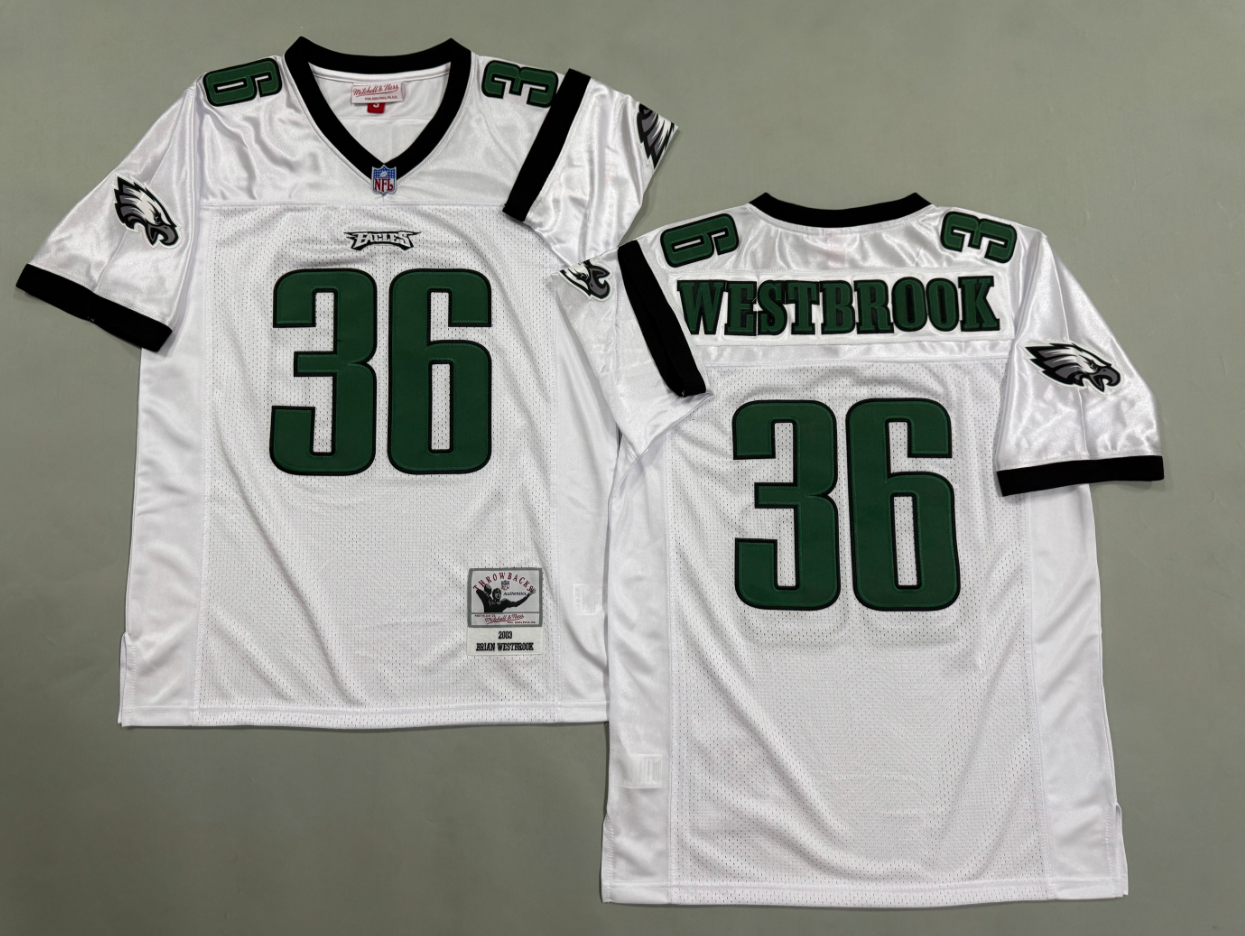Brian Westbrook Philadelphia Eagles Authentic Throwback Retired Player Jersey