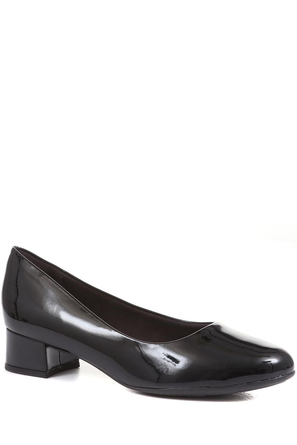 Pavers Block Heel Court Shoes
