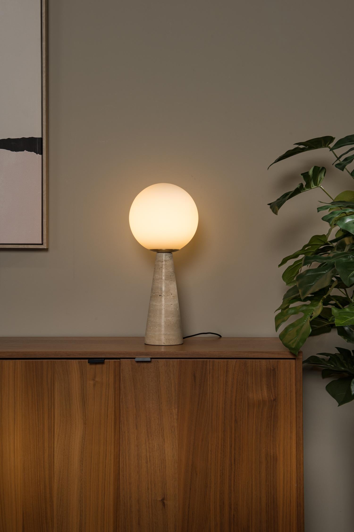 Lucide tafellamp EVIN - 1xE27 - Opaal