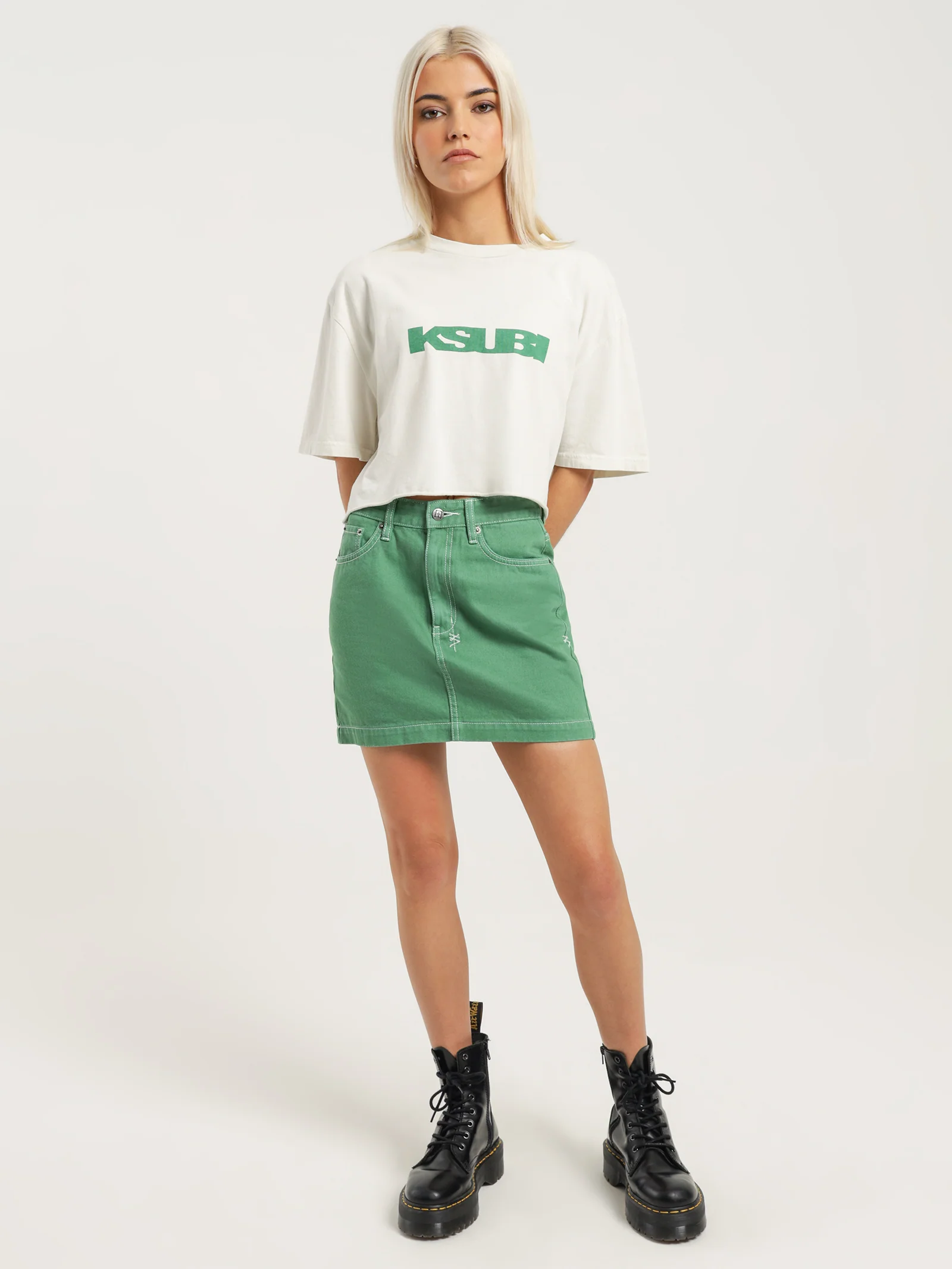 Sott Cropped Oversized Short Sleeve T-Shirt