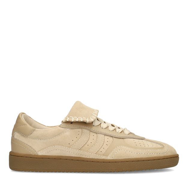Beige suède sneakers