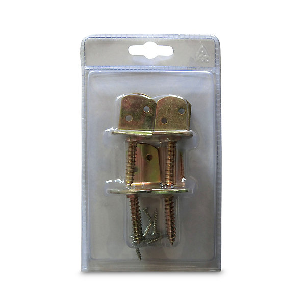 Lot 4 fixations universelles pour panneau Lemhi Blooma acier gris foncé