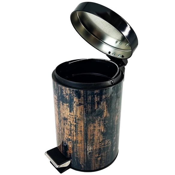 Kosmetikeimer »Vintage«, 3,0L, Braun, Rund
