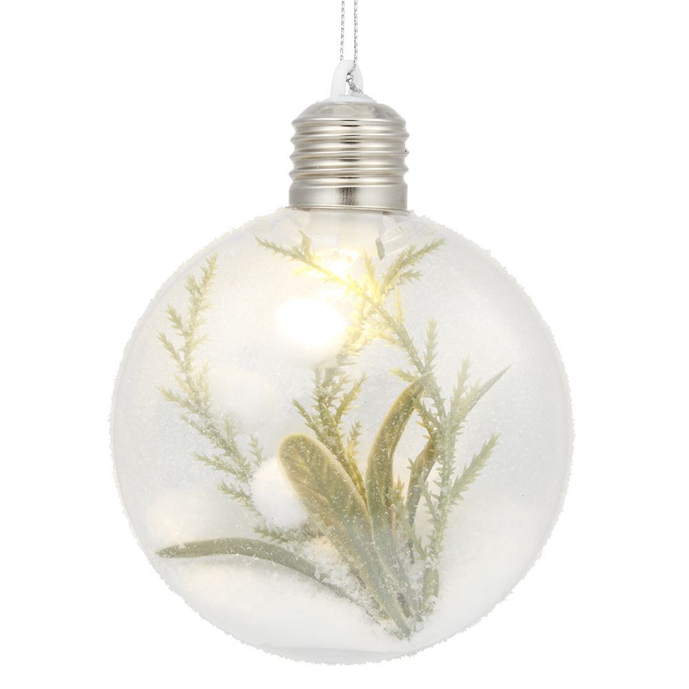 Boule de No&euml;l lumineuse à suspendre