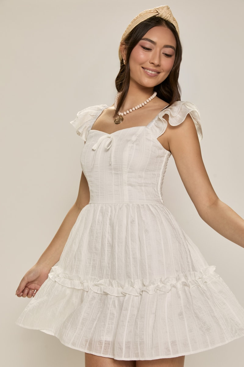 Lucille Ruffle Tiered Mini Dress