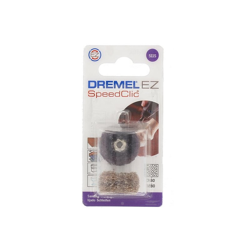 Polissoir abrasif de finition grain 180 et 280 2 pièces DREMEL
