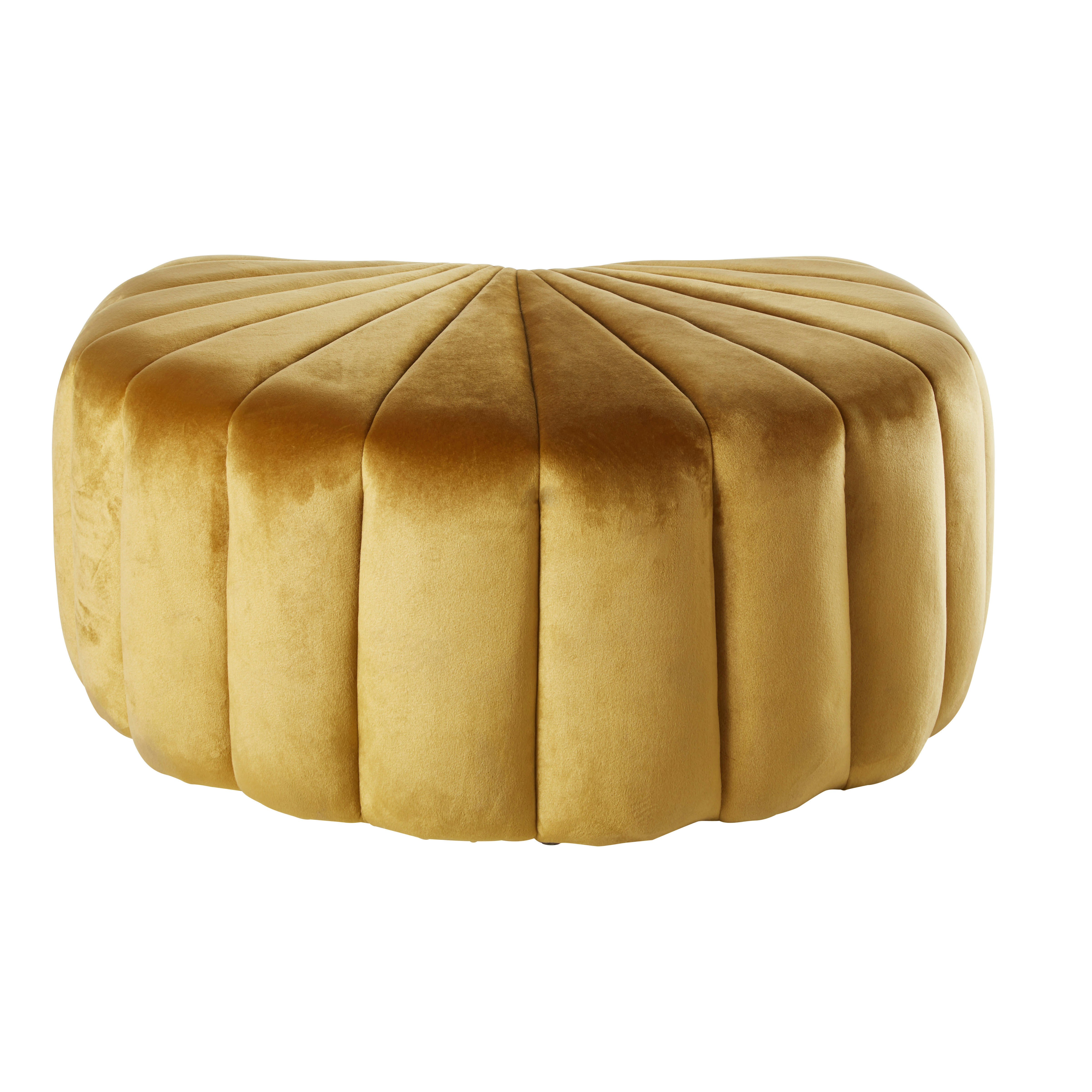 - Pouf coquillage doré