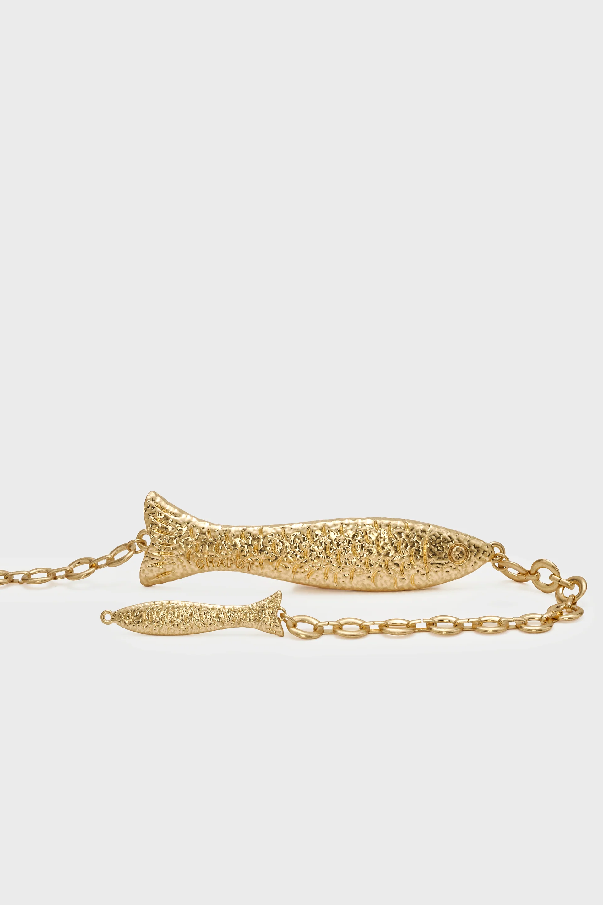 Pair Of Fishes Chain Belt | Metallic Gold