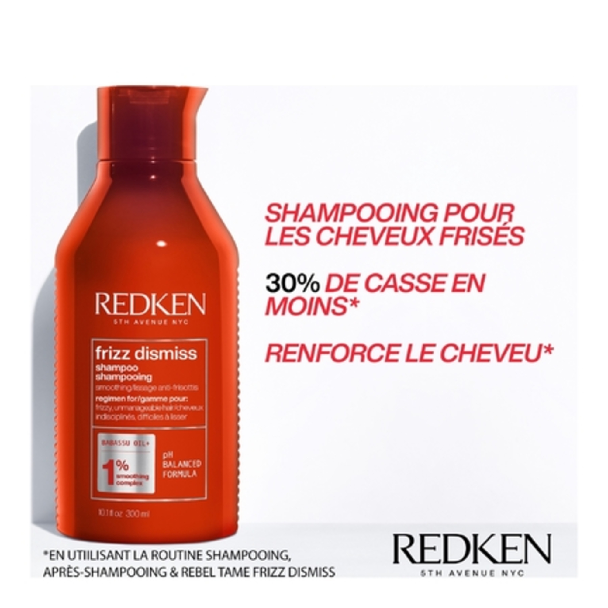 FRIZZ DIMISSShampoing anti-frisottis cheveux fins et cheveux épais