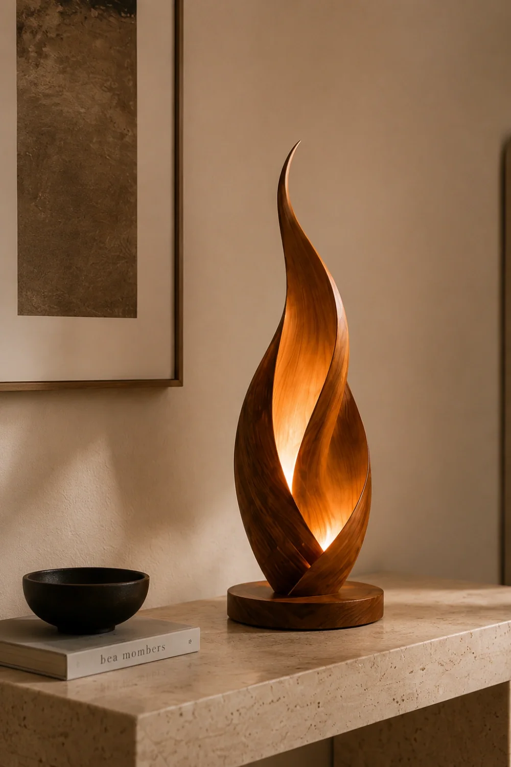 Wooden Art Lamp #WL069
