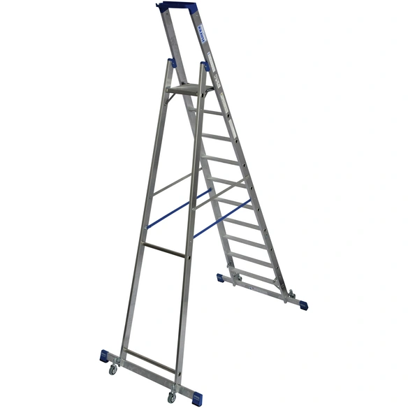 Stufen-Stehleiter »STABILO«, 10 Sprossen, Aluminium