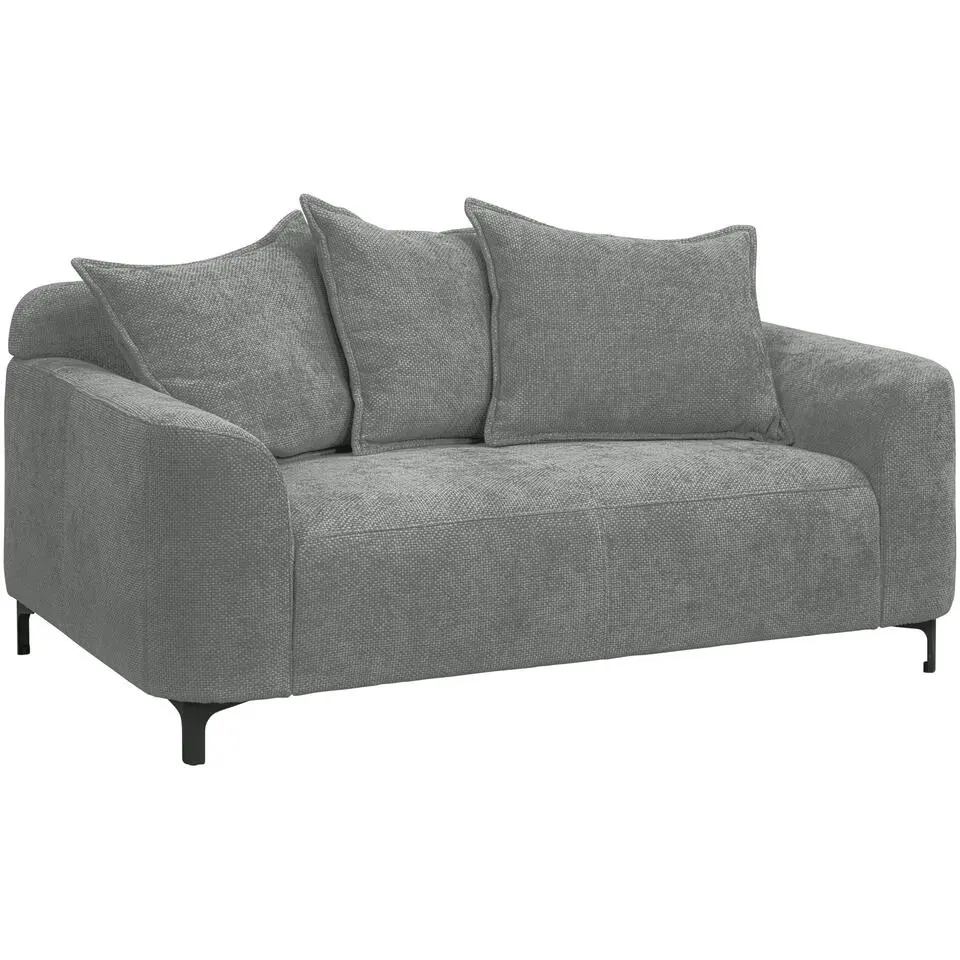 Bank Elsa 2-zits - stof Eden - grijs