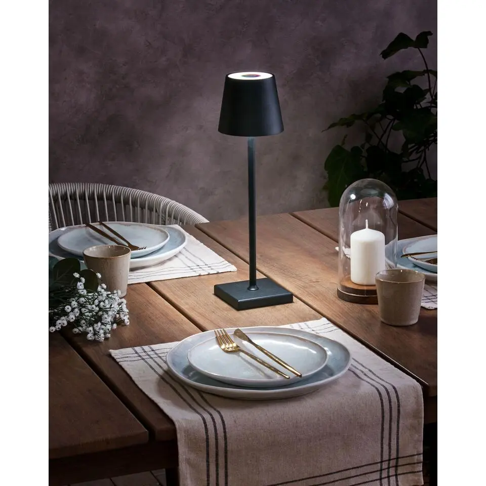 VALIRA - Tafellamp - Zwart - Aluminium/IJzer