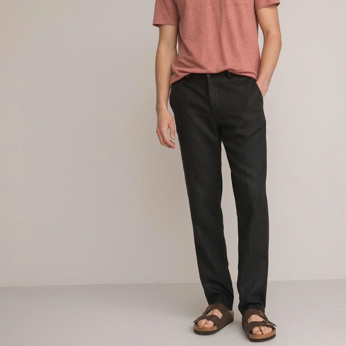 Pantalon droit en lin