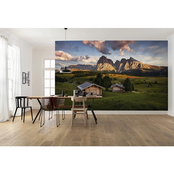 Vliestapete »Dolomitentraum«, Breite 450 cm, seidenmatt