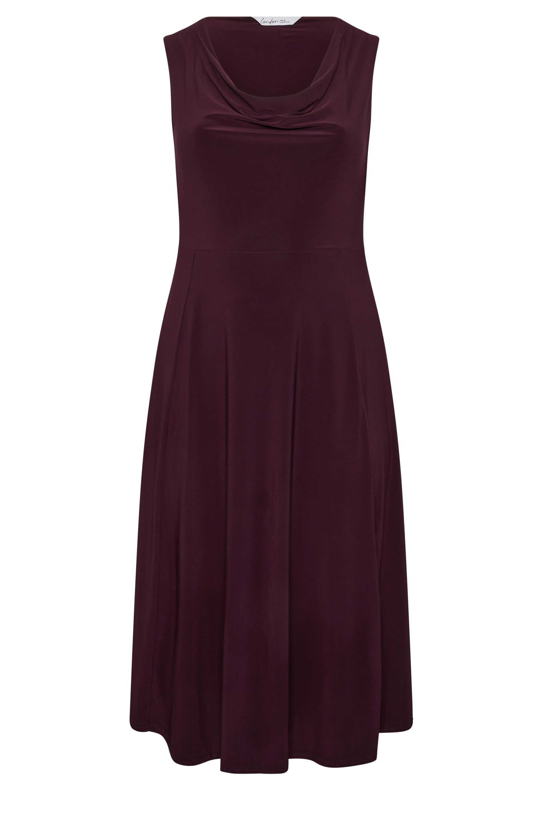 Yours Drape Front Midi Dress
