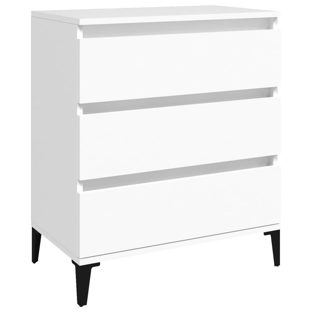 Komoda Szafka Stolik Półki do Salonu Pokoju Biała 60x35x70 cm