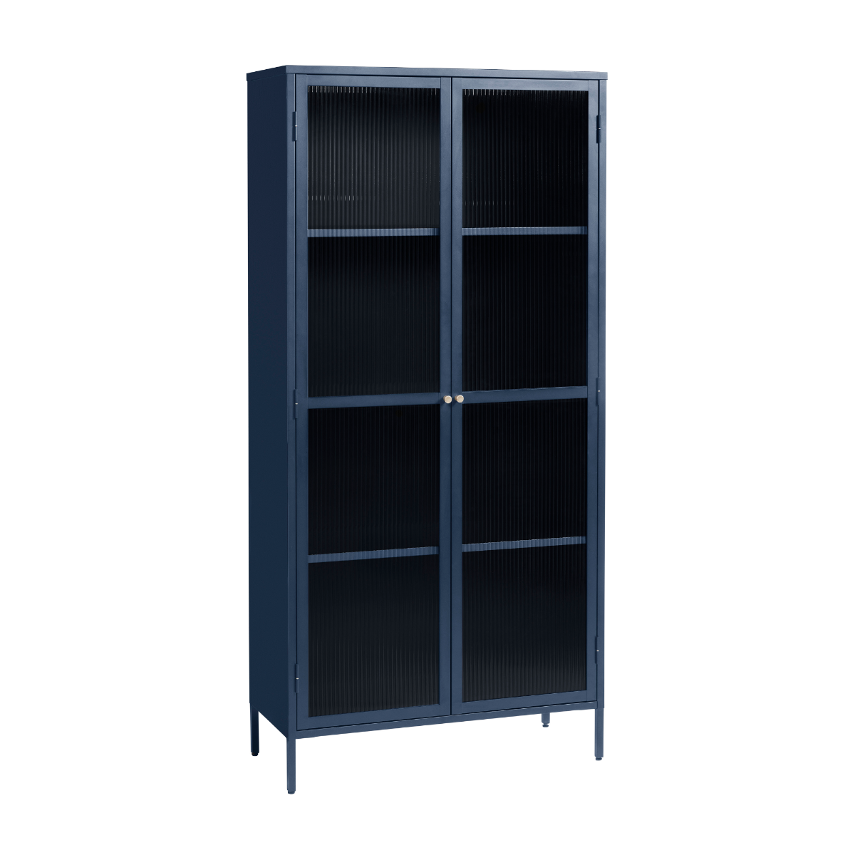 Rebellenclub Vitrinekast Omeo - 190 x 90 cm - Blauw