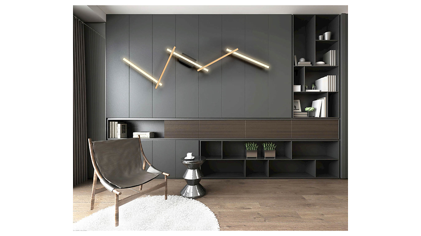 Lampa sufitowa Rimini LED 3-punktowa ze ściemniaczem beżowa