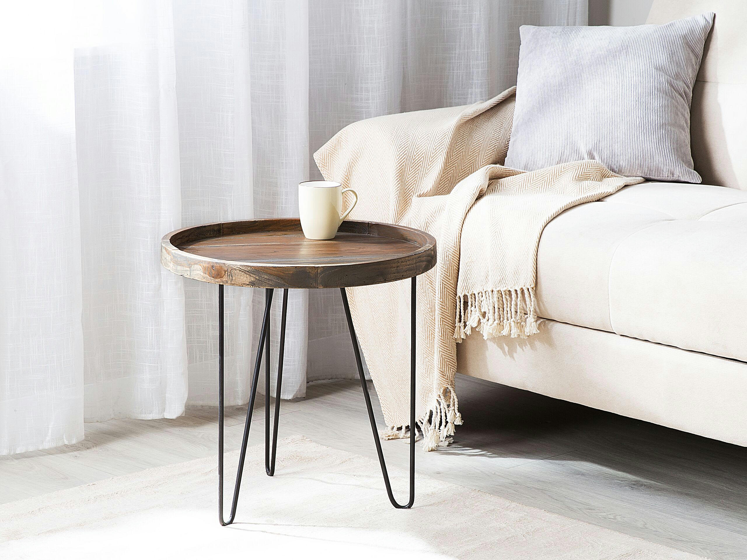 BONDISS - Table appoint marron foncée