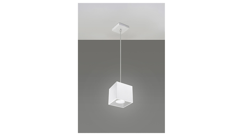 Lampa wisząca Quad aluminiowa biała