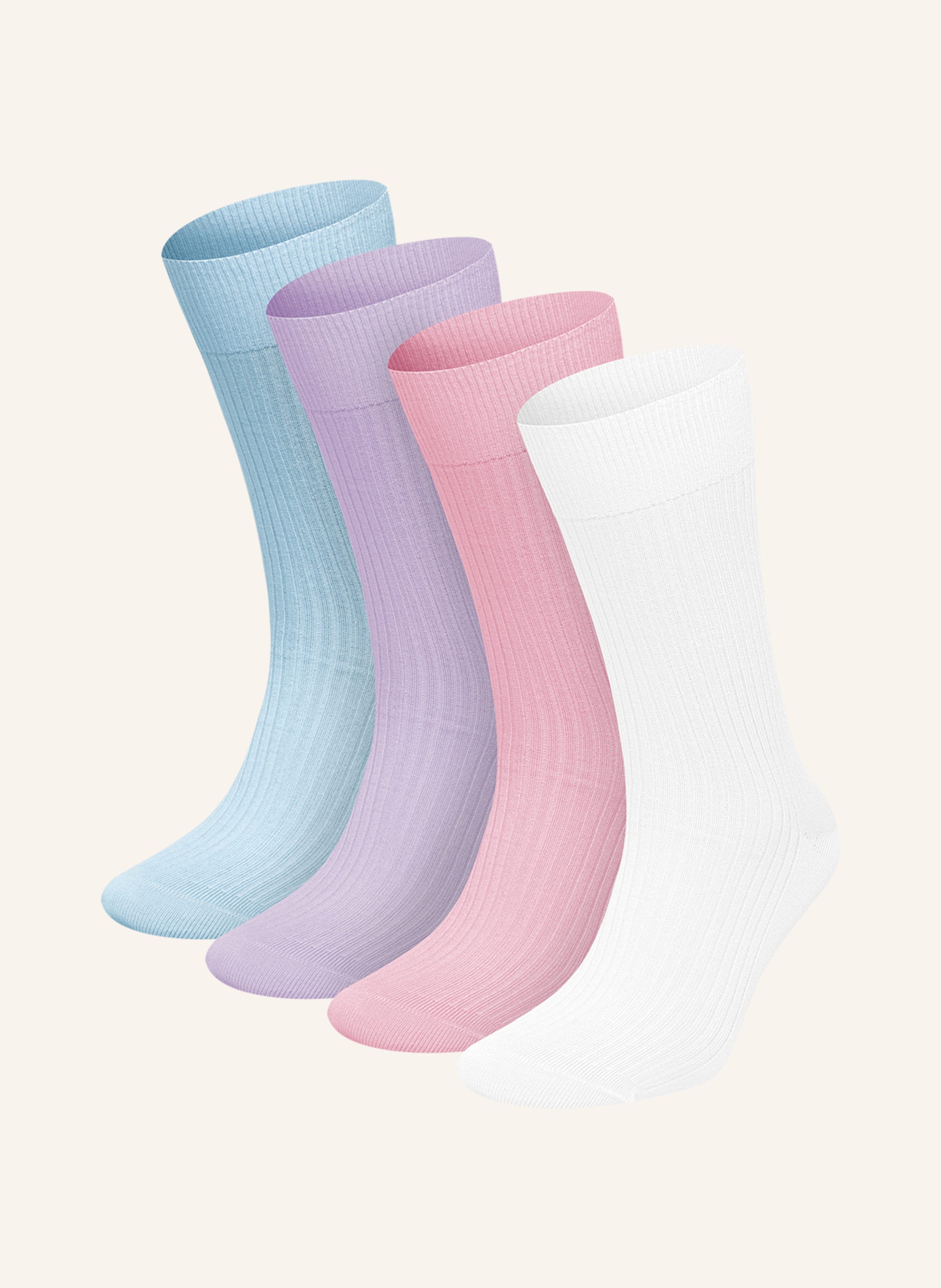 DillySocks 4er-Pack Socken PREMIUM RIBBED COLLECTION