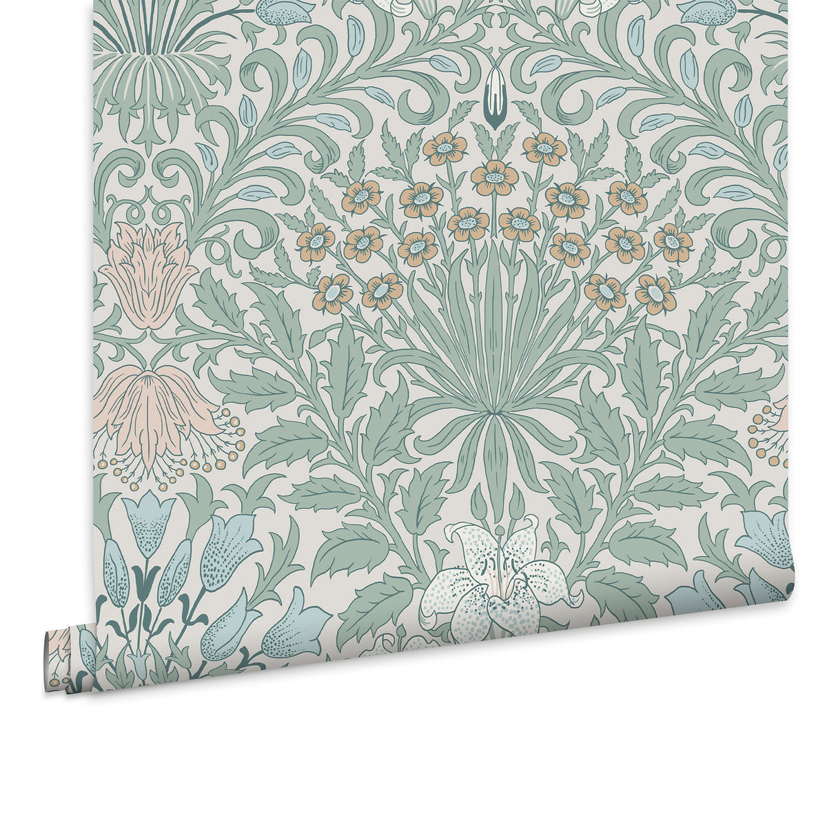 William Morris at Home Vliesbehang - Garden Cottage Blues - 1000x52