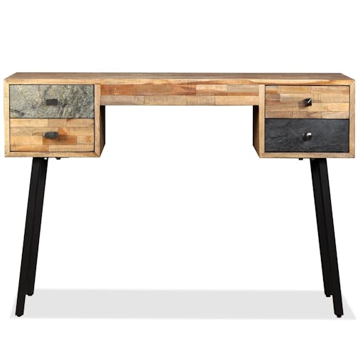 NNEVL Writing Desk 110x50x76 cm Solid Reclaimed Teak