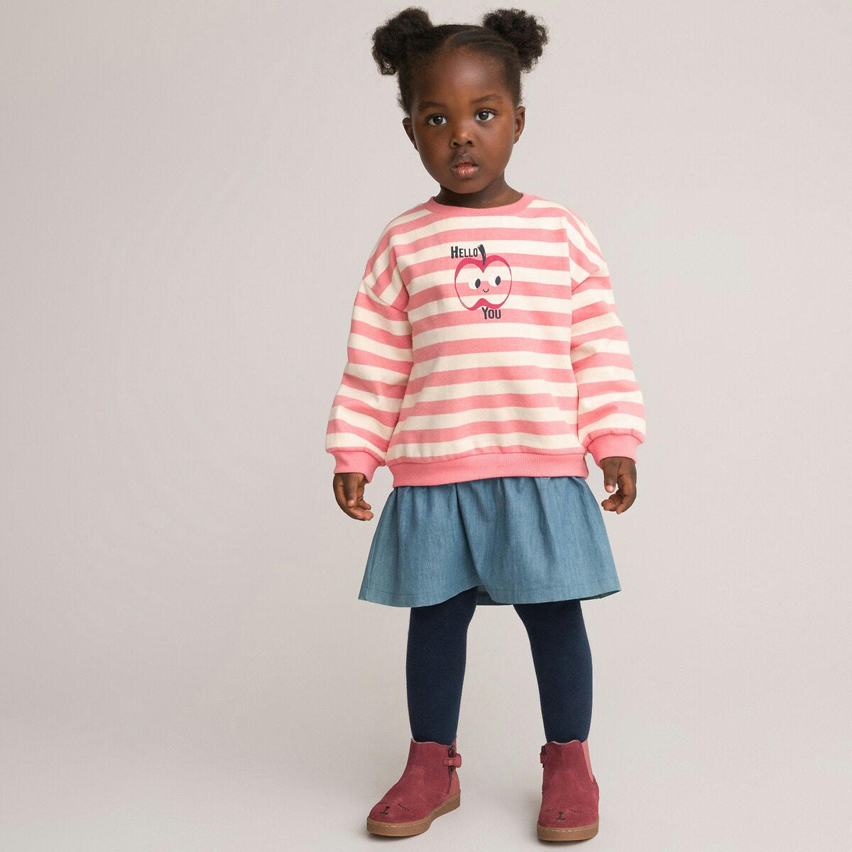 Robe sweat effet 2 en 1 en molleton