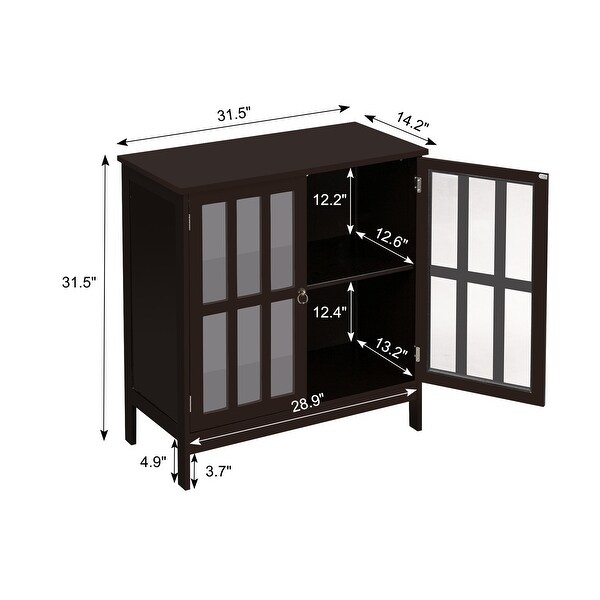 Density Board Disassembly Double Doors Double Compartment Sideboard