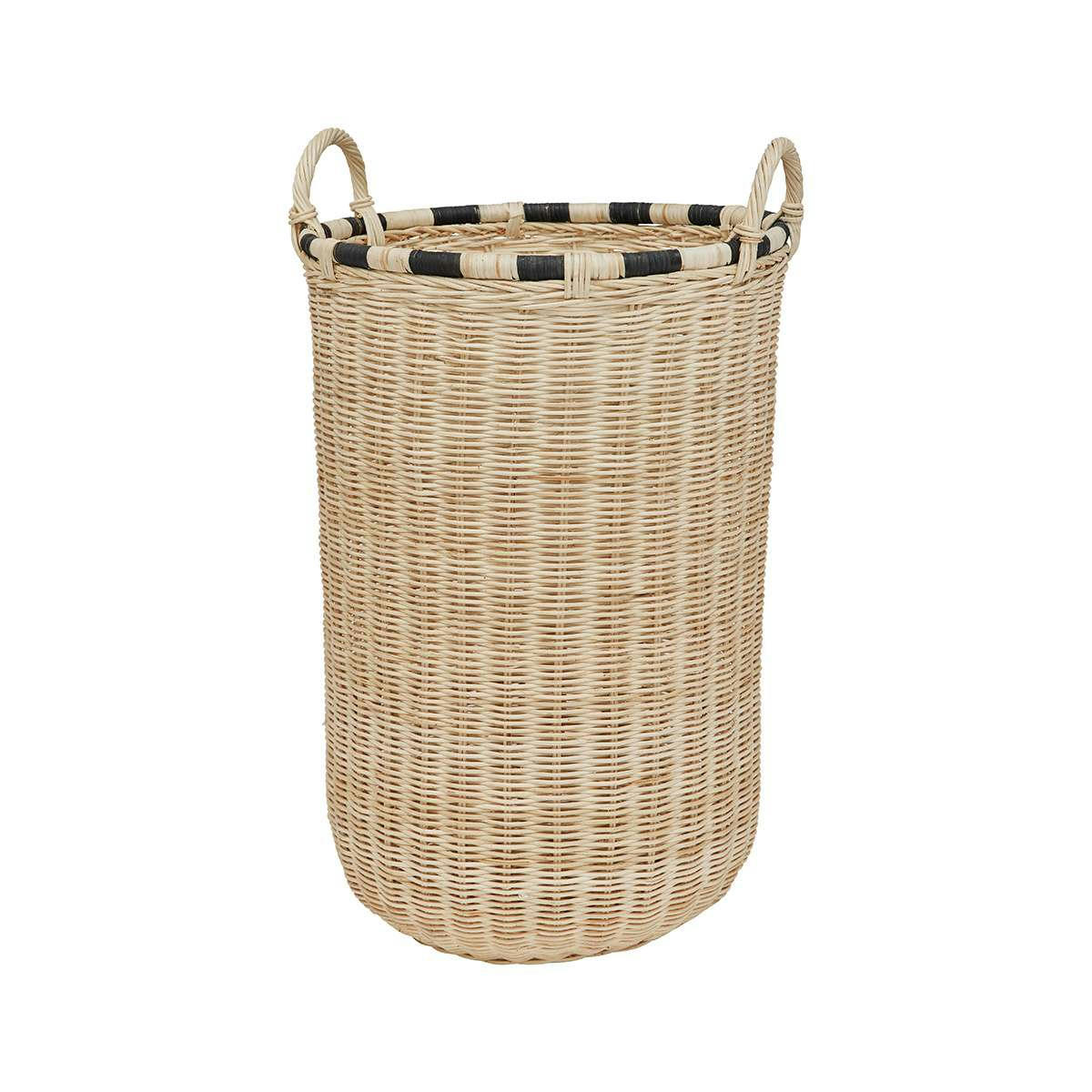 BOO - Panier de rangement marron en rotin Ø37,5xH64cm