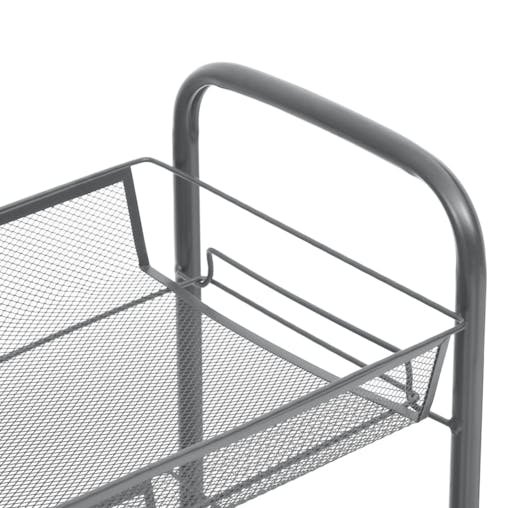 NNEVL 5-Tier Kitchen Trolley Grey 46x26x105 cm Iron